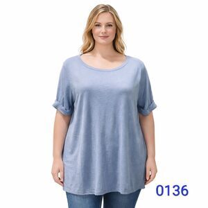 Karen Scott Short sleeve knit t-shirt - 1X - 0136